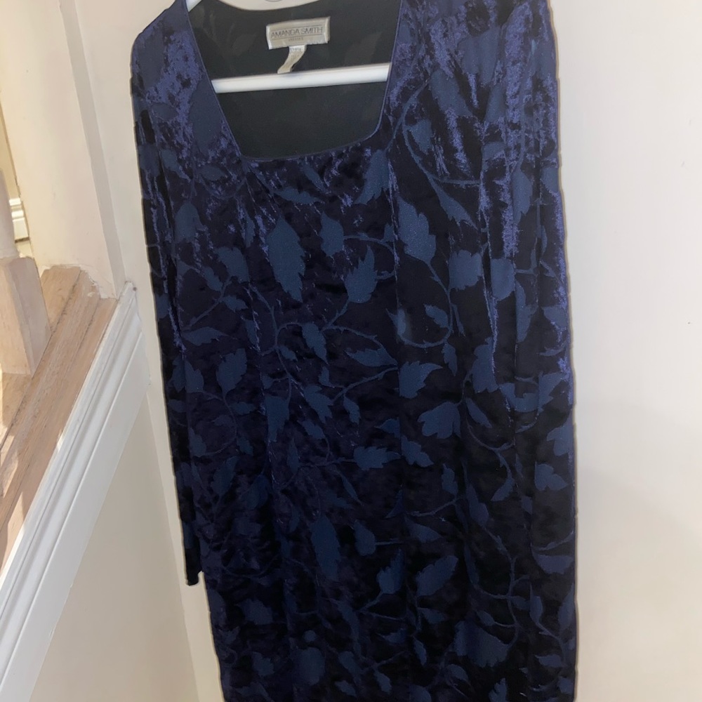 Dark blue, laced women’s dress